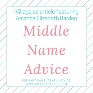Middle Name Advice