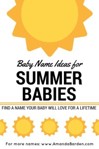 Name Ideas for Summer Babies